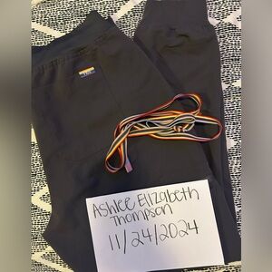 FIGS Charcoal PRIDE Limited Edition Zamora Scrub Bottoms